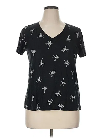 Pre-owned 24/7 Maurices Short Sleeve T-shirt In Black