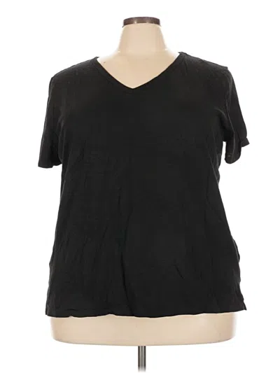 Pre-owned 24/7 Maurices Short Sleeve T-shirt In Black