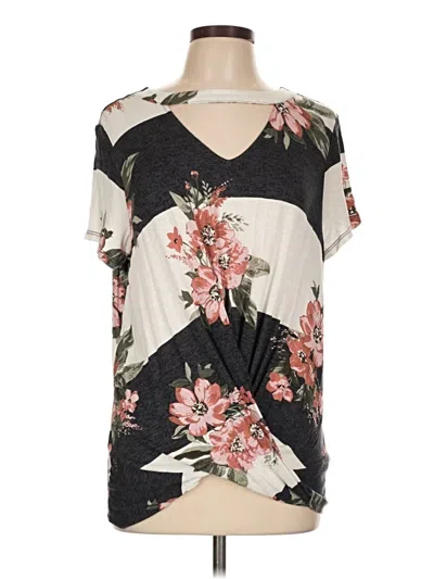 Pre-owned 24/7 Maurices Short Sleeve T-shirt In Black