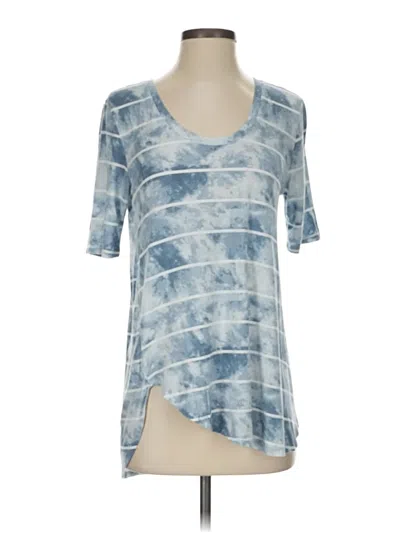 Pre-owned 24/7 Maurices Short Sleeve T-shirt In Blue