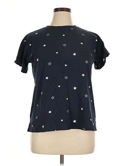 Pre-owned 24/7 Maurices Short Sleeve T-shirt In Blue