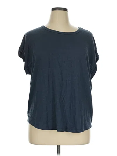 Pre-owned 24/7 Maurices Short Sleeve T-shirt In Blue