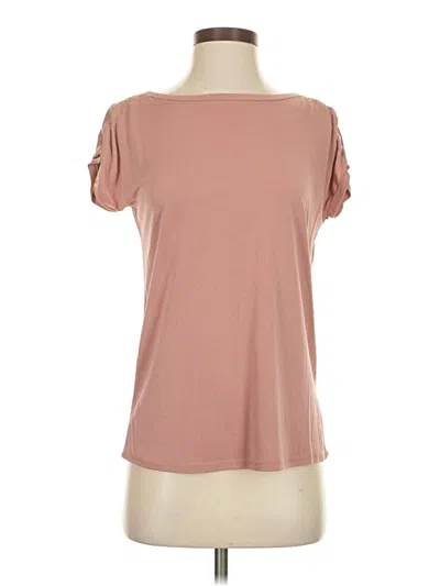 Pre-owned 24/7 Maurices Short Sleeve T-shirt In Brown
