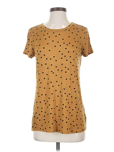 Pre-owned 24/7 Maurices Short Sleeve T-shirt In Brown