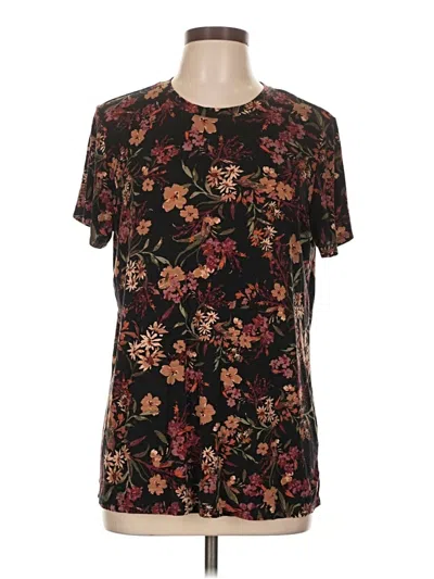 Pre-owned 24/7 Maurices Short Sleeve T-shirt In Brown