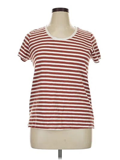 Pre-owned 24/7 Maurices Short Sleeve T-shirt In Brown