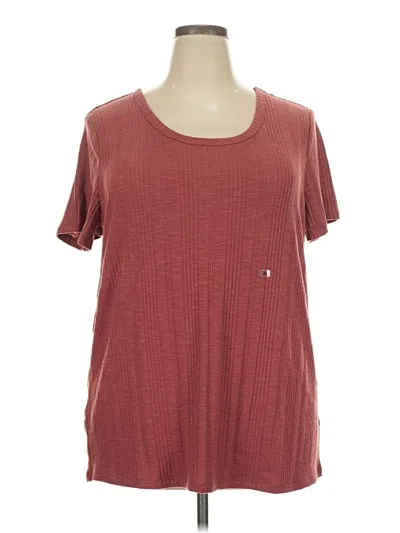 24/7 Maurices Short Sleeve T-shirt In Burgundy