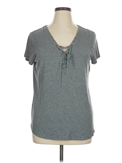 Pre-owned 24/7 Maurices Short Sleeve T-shirt In Gray