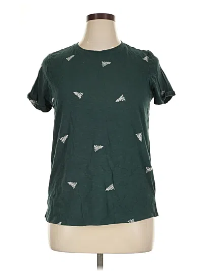 Pre-owned 24/7 Maurices Short Sleeve T-shirt In Green