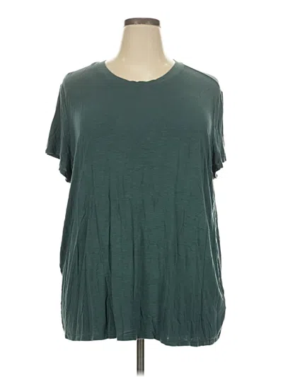Pre-owned 24/7 Maurices Short Sleeve T-shirt In Green