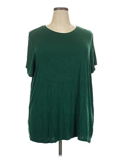 Pre-owned 24/7 Maurices Short Sleeve T-shirt In Green