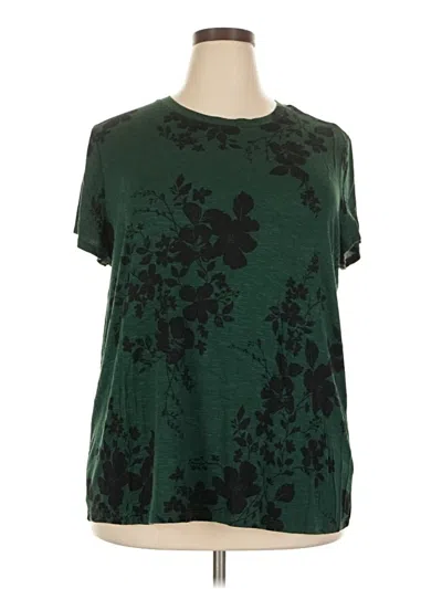 Pre-owned 24/7 Maurices Short Sleeve T-shirt In Green