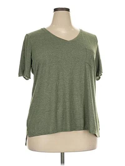 Pre-owned 24/7 Maurices Short Sleeve T-shirt In Green