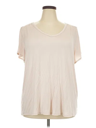 Pre-owned 24/7 Maurices Short Sleeve T-shirt In Ivory