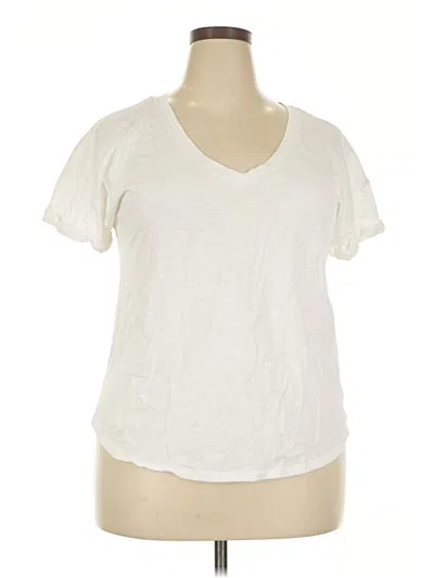 Pre-owned 24/7 Maurices Short Sleeve T-shirt In Ivory