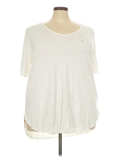 Pre-owned 24/7 Maurices Short Sleeve T-shirt In Ivory