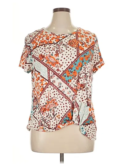 Pre-owned 24/7 Maurices Short Sleeve T-shirt In Orange