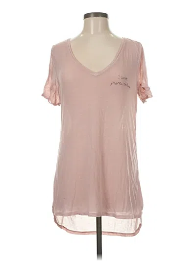 Pre-owned 24/7 Maurices Short Sleeve T-shirt In Pink
