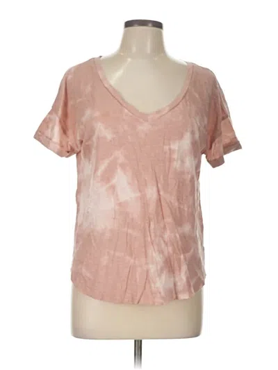 Pre-owned 24/7 Maurices Short Sleeve T-shirt In Pink