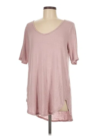Pre-owned 24/7 Maurices Short Sleeve T-shirt In Pink