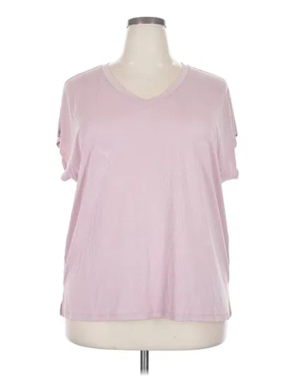Pre-owned 24/7 Maurices Short Sleeve T-shirt In Pink