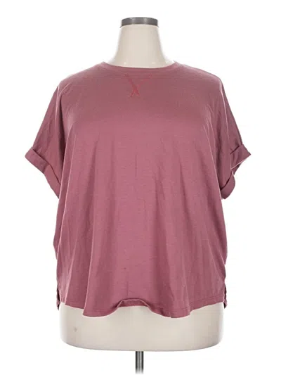 Pre-owned 24/7 Maurices Short Sleeve T-shirt In Pink