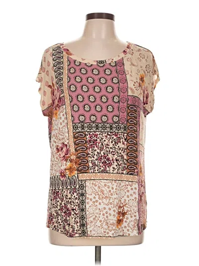 Pre-owned 24/7 Maurices Short Sleeve T-shirt In Pink