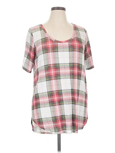 Pre-owned 24/7 Maurices Short Sleeve T-shirt In Pink