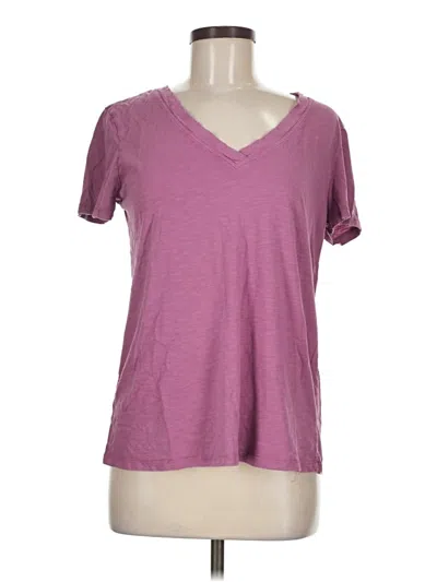 Pre-owned 24/7 Maurices Short Sleeve T-shirt In Purple