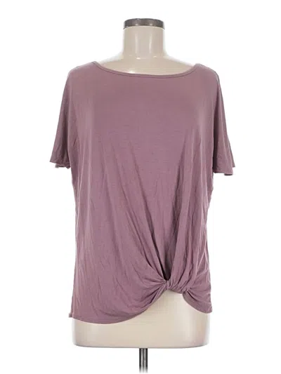 Pre-owned 24/7 Maurices Short Sleeve T-shirt In Purple