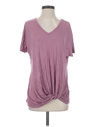 Pre-owned 24/7 Maurices Short Sleeve T-shirt In Purple