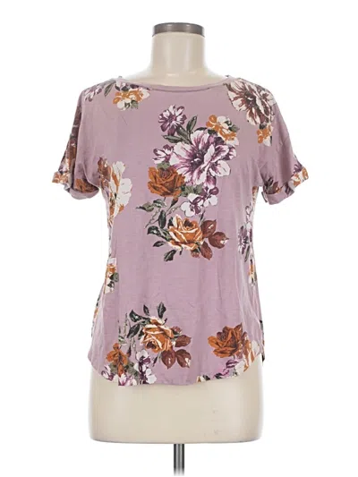 Pre-owned 24/7 Maurices Short Sleeve T-shirt In Purple