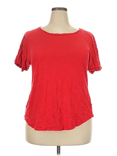 Pre-owned 24/7 Maurices Short Sleeve T-shirt In Red