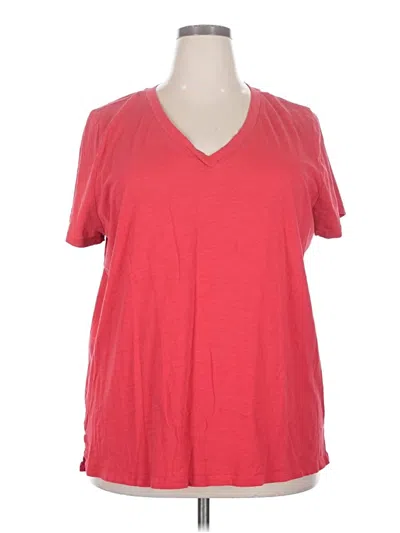 Pre-owned 24/7 Maurices Short Sleeve T-shirt In Red