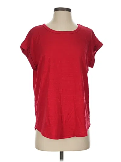 Pre-owned 24/7 Maurices Short Sleeve T-shirt In Red