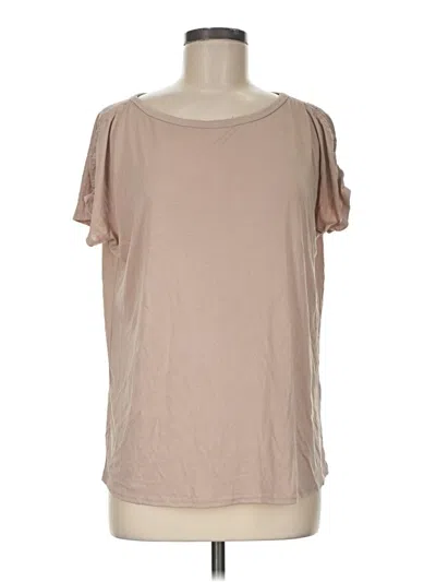 Pre-owned 24/7 Maurices Short Sleeve T-shirt In Tan