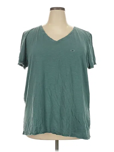 Pre-owned 24/7 Maurices Short Sleeve T-shirt In Teal
