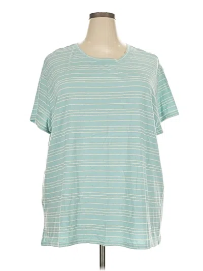 Pre-owned 24/7 Maurices Short Sleeve T-shirt In Teal