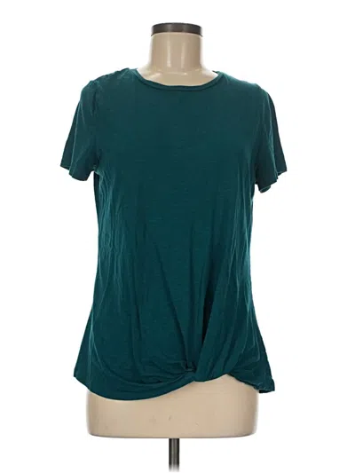 Pre-owned 24/7 Maurices Short Sleeve T-shirt In Teal