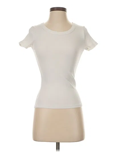 Pre-owned 24/7 Maurices Short Sleeve T-shirt In White