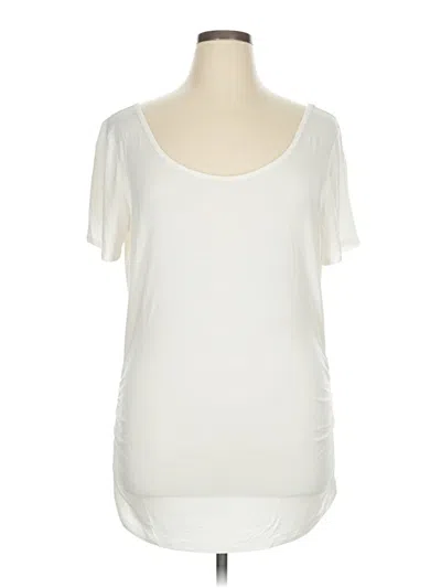 Pre-owned 24/7 Maurices Short Sleeve T-shirt In White