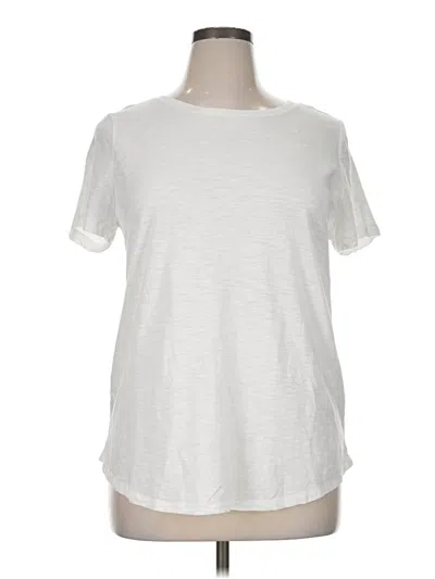 Pre-owned 24/7 Maurices Short Sleeve T-shirt In White