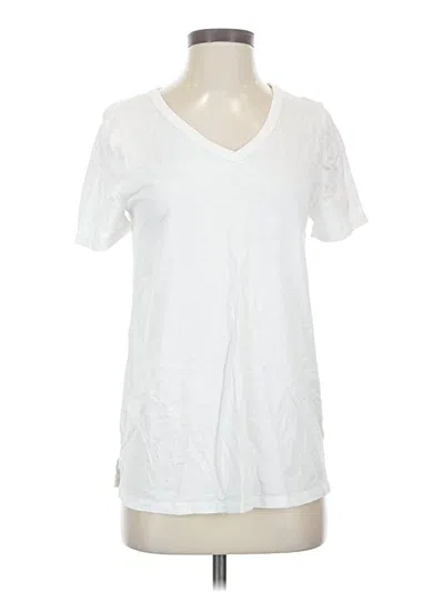 Pre-owned 24/7 Maurices Short Sleeve T-shirt In White