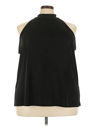 Pre-owned 24/7 Maurices Sleeveless Blouse In Black