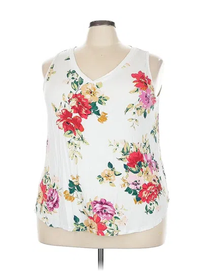 Pre-owned 24/7 Maurices Sleeveless T-shirt In White