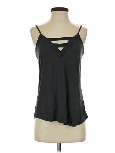 Pre-owned 24/7 Maurices Sleeveless Top Black Halter Neckline Tops