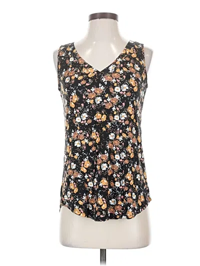 Pre-owned 24/7 Maurices Sleeveless Top Black Sweetheart Neckline Tops
