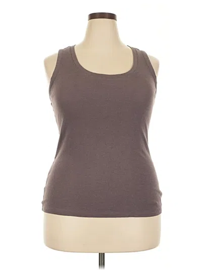 Pre-owned 24/7 Maurices Sleeveless Top Gray Halter Neckline Tops