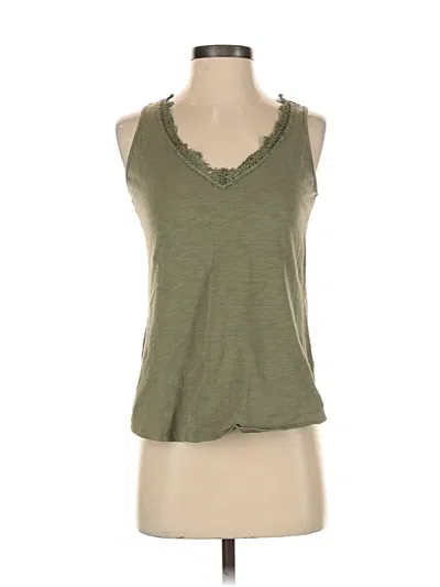 Pre-owned 24/7 Maurices Sleeveless Top Green Scoop Neck Tops