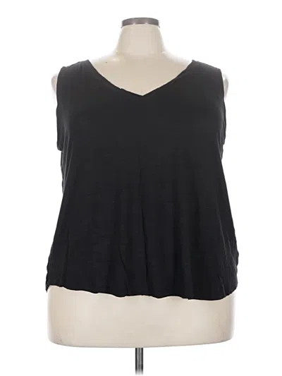 Pre-owned 24/7 Maurices Sleeveless T-shirt In Black